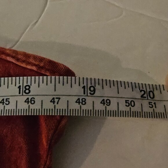 WET SEAL Women's Taffy Red Knit Tie-dye 70's Style Tank - XL - Picture 7 of 7